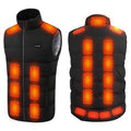 Unisex heated vest with 23 heating zones
