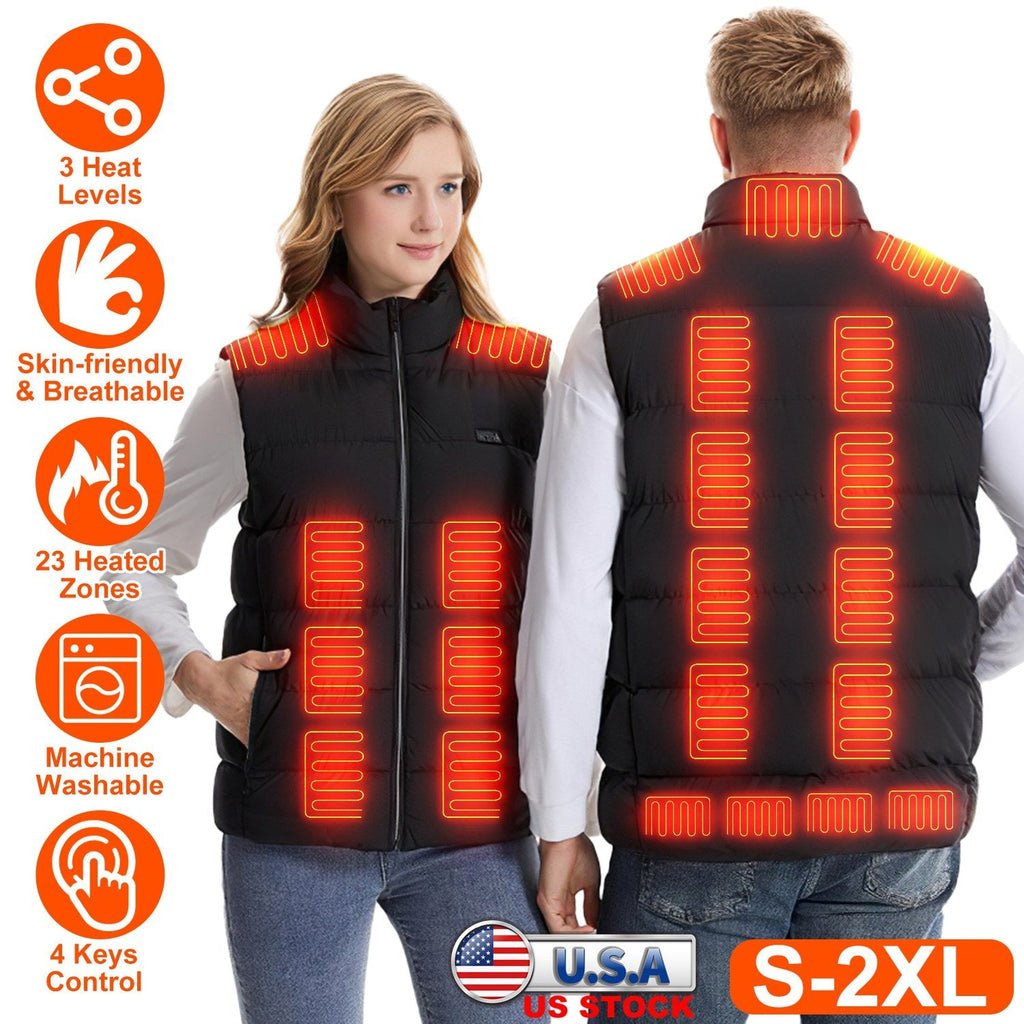 Lightweight USB-powered heated vest